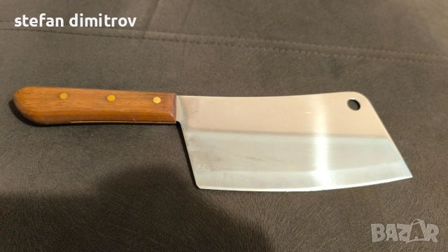 Сатър  за месо 19 см, Киви, неръждаема стомана, дървена дръжка, снимка 13 - Други - 51778713