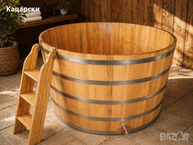 Дървени вани по индивидуална заявка