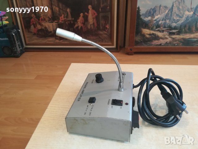 monacor pam-10 paging amplifier from germany 2402221641, снимка 4 - Ресийвъри, усилватели, смесителни пултове - 35904689