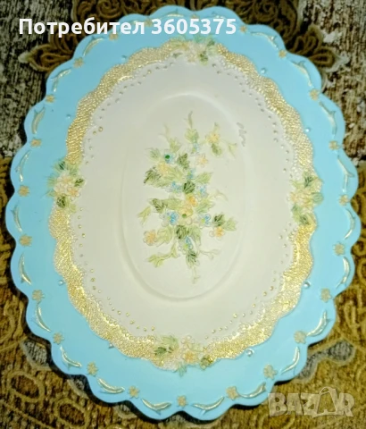 Колекционерски ,минималистичен бароков сет за чай, снимка 7 - Антикварни и старинни предмети - 50789334