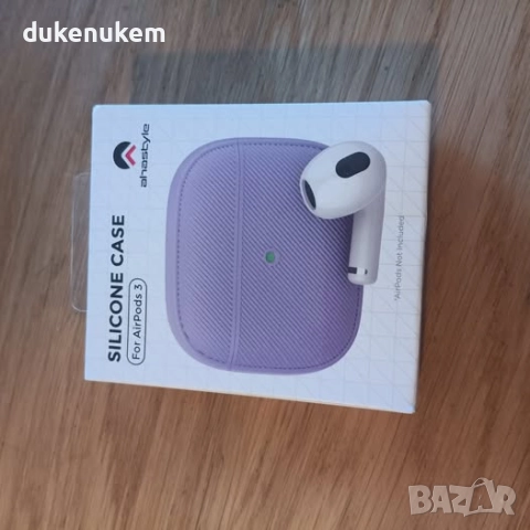 Силиконов калъф, протектор за AirPods 3 Lavender, снимка 8 - Слушалки и портативни колонки - 51754036