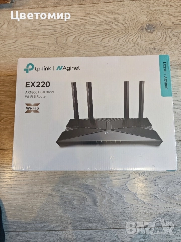 TP-Link EX220 / AX1800 Dual Band Wi-fi 6 Router / Рутер, снимка 6 - Рутери - 52971089