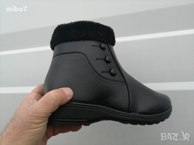 Дамски зимни боти с пух и дебел топъл хастар., снимка 4 - Дамски боти - 39377528