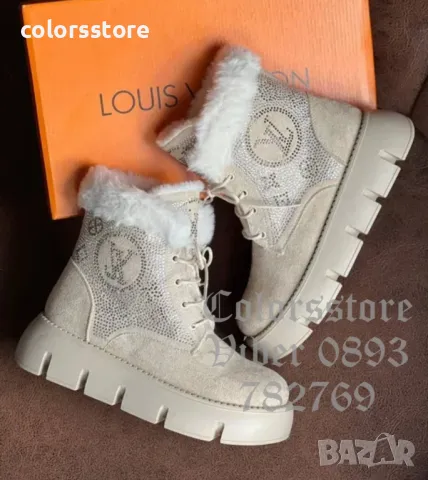 Дамски зимни боти Louis Vuitton-VL56pi, снимка 3 - Дамски боти - 48273816