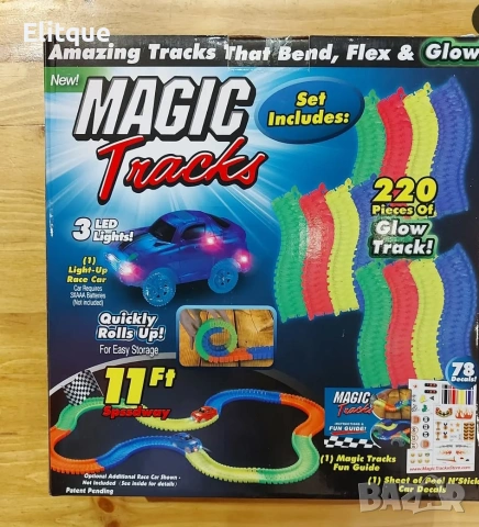 Magic Tracks – Детска светеща писта (220 части) 🚗, снимка 2 - Други - 53280119