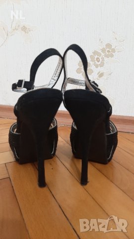 Лот от дамски черни сандали и розови ниски обувки тип балерини , снимка 7 - Дамски обувки на ток - 33999650