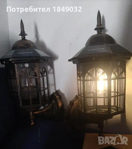 градиснки фенери с фотоклетка,соларни, снимка 5 - Соларни лампи - 53654035