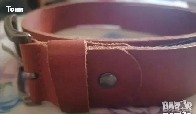 JACK and JONES Оригинал Нов Дамски Колан Изцяло от Естествена Кожа 100см. , снимка 4 - Колани - 53728653