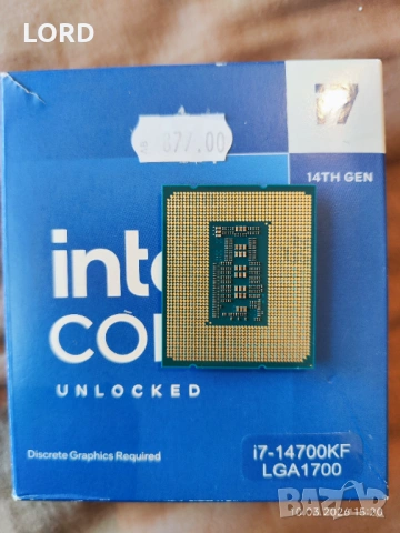 Процесор Intel i7 14700kf - Гаранция!, снимка 2 - Процесори - 53783832