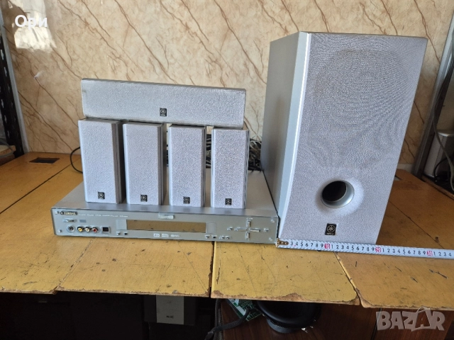 Yamaha AVR-S80 - активен субуфер с 4броя съраун колони и център 