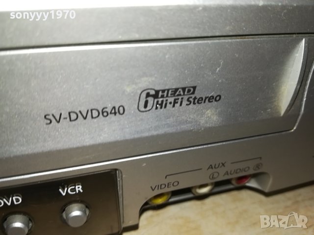 SAMSUNG SV-640DVD 6HEAD HIFI STEREO VIDEO & DVD LNV3008231040, снимка 6 - Плейъри, домашно кино, прожектори - 42018624