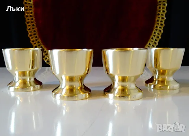 Бронзови чаши за ракия,свръх масивни,звънки. , снимка 6 - Антикварни и старинни предмети - 49815927