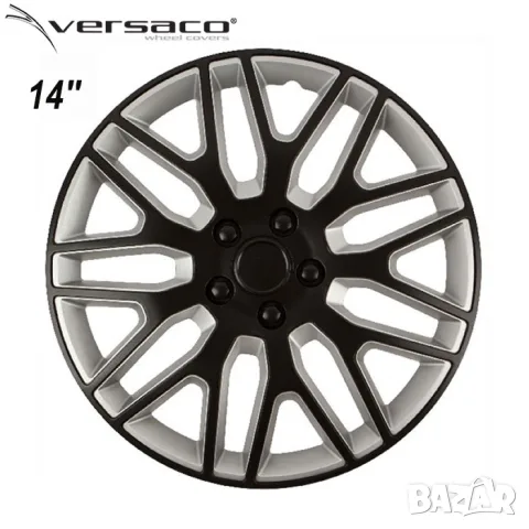 Тасове за джанти 14'' Versaco Dakar Black/Silver, снимка 2 - Аксесоари и консумативи - 55861737