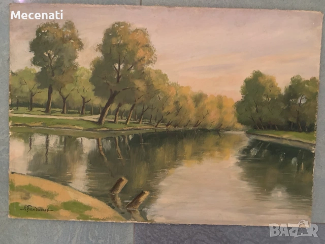 ДИМИТЪР БОЯДЖИЕВ масло/пейзаж, снимка 2 - Картини - 53110320