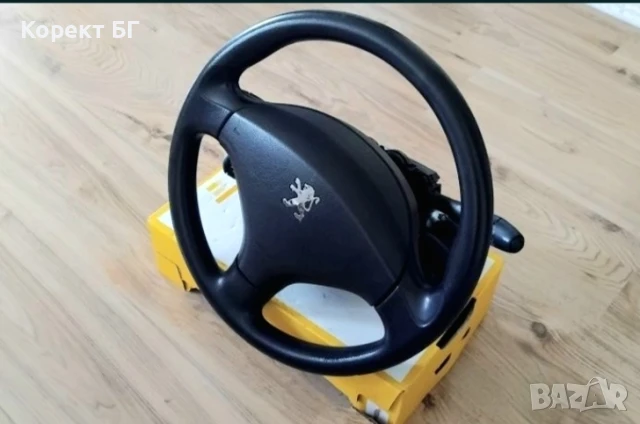 Мултифункционален волан с аербег airbag и лентов кабел + лост за мигачи/чистачки за Пежо , снимка 3 - Части - 51233351
