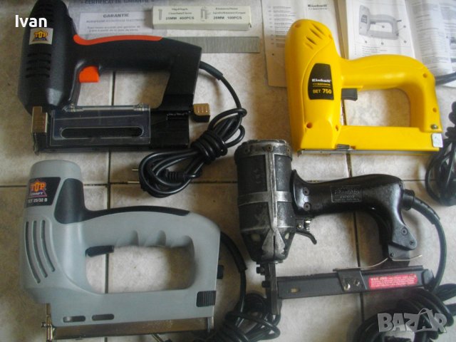 Ел.Такер-Duo-Fast PROFESSIONAL/Нов Einhell 10-16mm/Нов Top Craft 15-30mm/Като Нов Top Craft 15-32mm