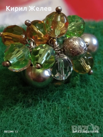 Дизайнерски сребърен пръстен с скъпи редки камъни уникат Арт бижу 53689, снимка 3 - Пръстени - 53410998