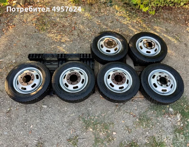 6бр.Джанти 16" 6x170+НОВИ ЗИМНИ ГУМИ Uniroyal 195/75/16C за бус ДВОЙНИ  ГУМИ Iveco Daily(2000-2026), снимка 2 - Гуми и джанти - 56210806