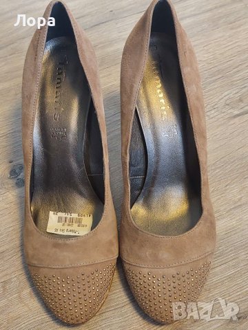 Дамски обувки TAMARIS естествен велур , снимка 2 - Дамски ежедневни обувки - 40938478
