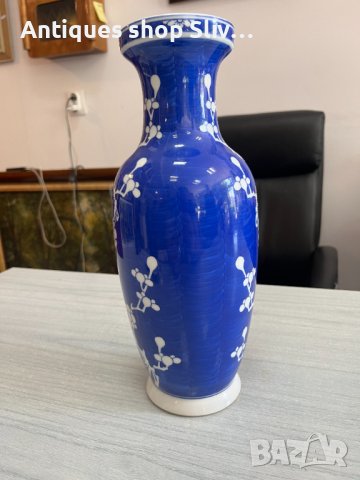 Китайска порцеланова ваза. №4362, снимка 4 - Антикварни и старинни предмети - 41800822
