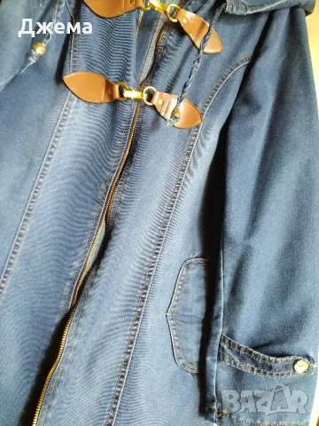 Дънково манто , снимка 6 - Палта, манта - 47665563