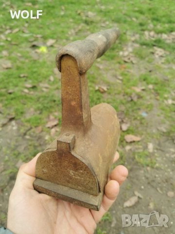 Немска Стара ютия на жар, снимка 3 - Антикварни и старинни предмети - 52878982