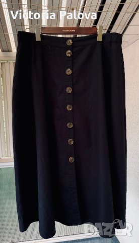 Красива нова пола лен, памук, снимка 3 - Поли - 41366601