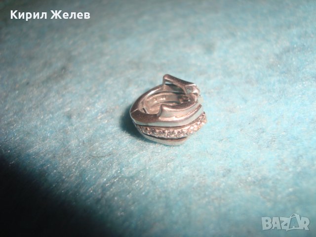 СРЕБЪРНА ВИНТИДЖ АРТ СКЪПОЦЕННА ОБЕЦА СРЕБРО 925 с ФАСЕТИРАНИ ЦИРКОНИ 25831, снимка 10 - Обеци - 35818407