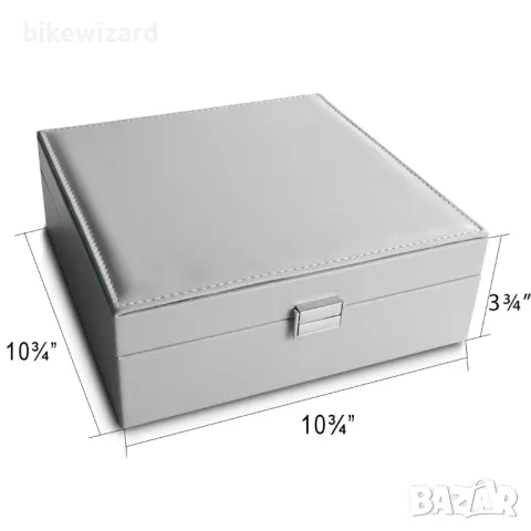 Frebeauty Органайзер за обеци и бижута 50 отделения, двуслойна кутия НОВО, снимка 3 - Други - 49868269