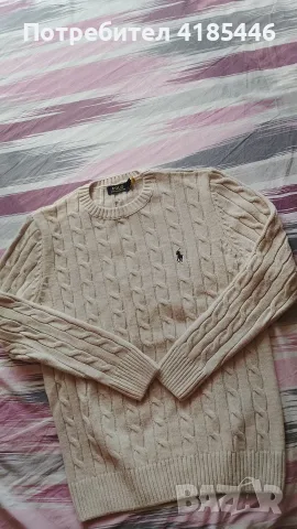 Мъжки пуловер Polo Ralph Lauren Cable-Knit Cotton Sweater L размер