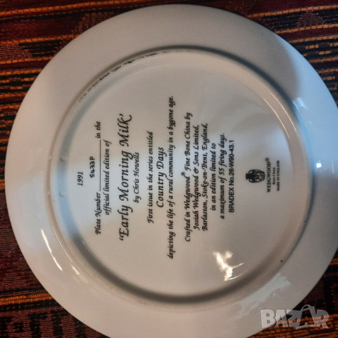 Wedgwood,Royal Doulton, England Стенни чинии за колекции,, снимка 2 - Антикварни и старинни предмети - 44752072