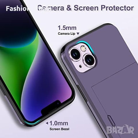 Нов Калъф за телефон iPhone 14 с държач за карта Подарък Мъже Жени Айфон, снимка 5 - Аксесоари за Apple - 41919326