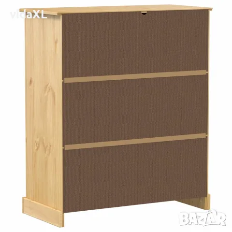 vidaXL Шкаф за вино "Corona" 97x45x114 см бор масив, снимка 6 - Шкафове - 56147435