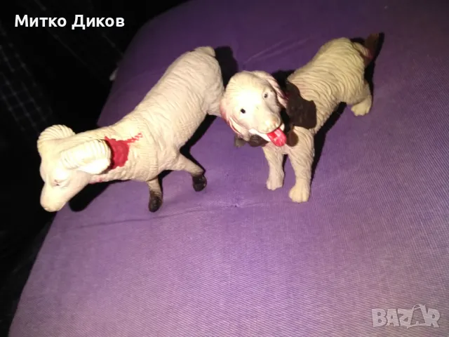 Детски играчки куче и овен пластмасови нови 12х7см и 13х8см, снимка 2 - Други - 49799792