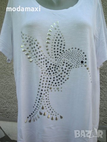 3XL Нова блуза Bonita с колибри , снимка 4 - Тениски - 40792608