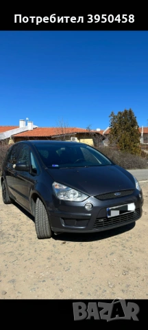 Ford S-Max 2008 2.0 TDCİ обслужен сменени масла филтри ангренаж комплект нови гуми и спирачни наклад