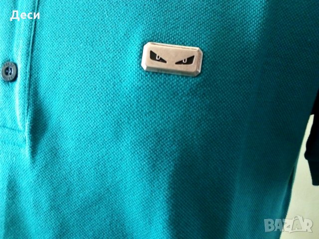 Мъжка polo тениска FENDI с яка, снимка 4 - Тениски - 35842954