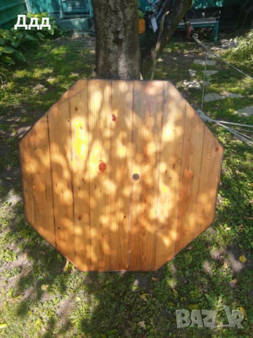Дървена маса за градина/тераса, снимка 2 - Градински мебели, декорация  - 50730075