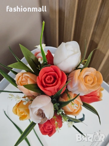 Букети от глицеринов сапун , снимка 3 - Декорация за дома - 53582247