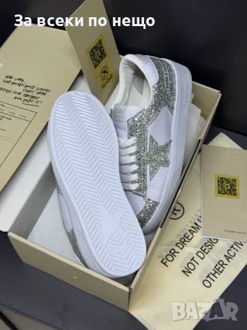 Golden Goose Deluxe Brand Дамски Маратонки Със Сребърен Глитер👟Дамски Спортни Обувки GGDB Код E96, снимка 4 - Маратонки - 55795374