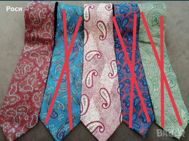 Италиански копринени вратовръзки с орнаменти , снимка 5 - Други - 40141142