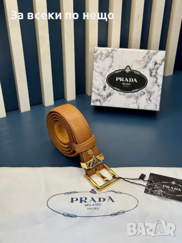 Prada Колан Естествена Кожа Прада - Налични Различни Цветове Код D2125, снимка 2 - Колани - 49421078