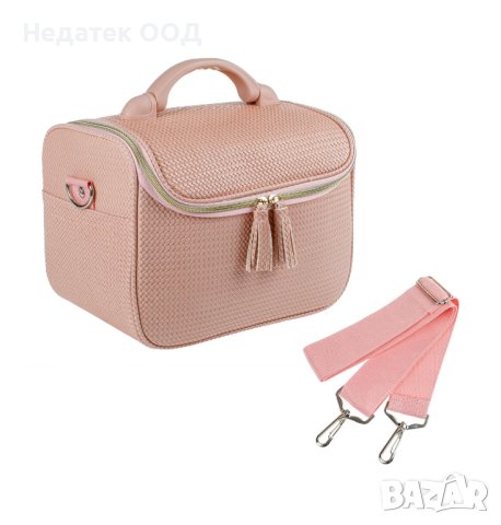 Несесер-куфарче за гримове, Розово, 29x21x18 см, снимка 2 - Други - 41205628