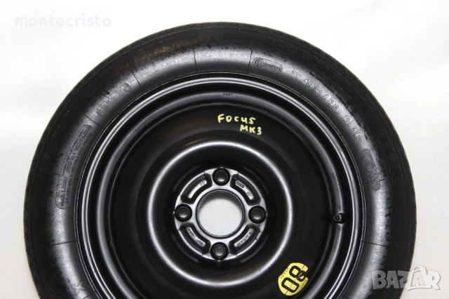 Резервна гума патерица Ford Focus MK1 (1998-2004г.) 63.4 / 4x108 Форд Фокус 15 цола, снимка 2 - Гуми и джанти - 53604109