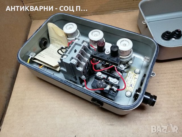 Соц НОВА Българска Ел. Кутия ЕЛПРОМ / 1972 г. , снимка 8 - Антикварни и старинни предмети - 41189904