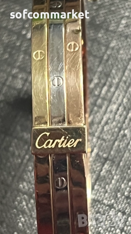 Златна гривна - тип белезник 10,48 гр 14К, снимка 2 - Гривни - 52687994