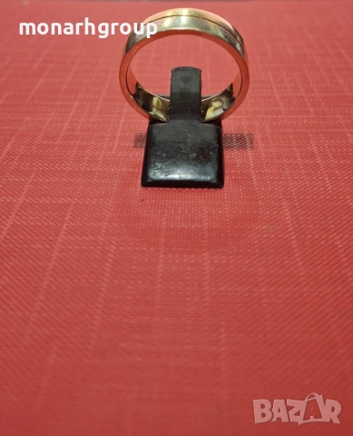 Златен пръстен с надпис, снимка 5 - Пръстени - 51898686