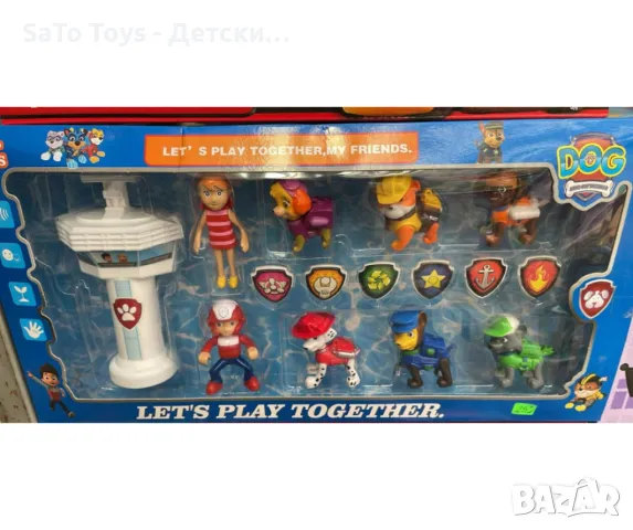 Комплект фигурки "Пес Патрул" с кула – Героите на Paw Patrol са тук