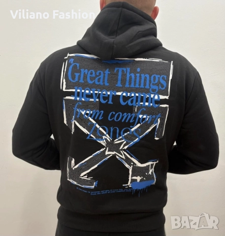 Мъжки суичър Great Things, снимка 6 - Спортни дрехи, екипи - 52255537