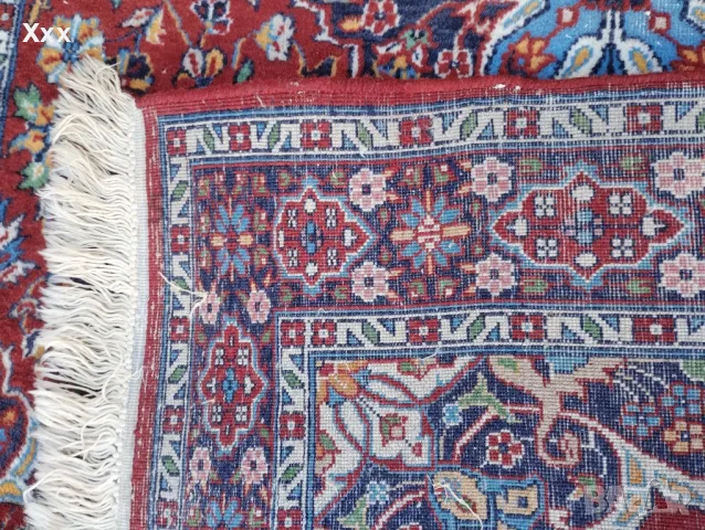 Ръчно тъкана вълнена пътека.Произход Иран.Топ качество за ценители., снимка 6 - Пътеки - 49392805